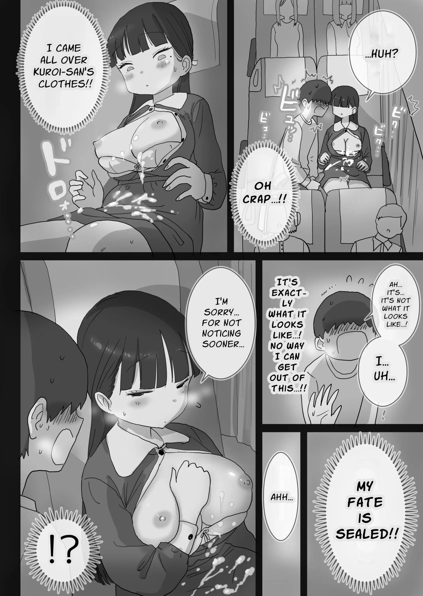 My Classmate Kuroi Lets Me Secretly Creampie Her Even On An Overnight Bus Chapter 1000 Page 16